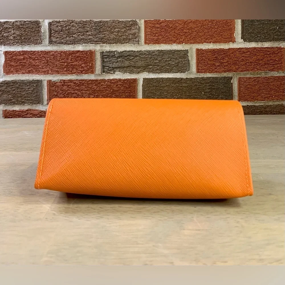 Authentic Tory‎ Burch Eyeglasses Sunglasses Clamshell Semi Hard Case Orange